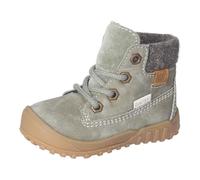RICOSTA Jungen Stiefel DEANY, Baby und Kleinkinder Lauflernschuhe, Weite: Weit, CareTEX, Klettstiefel, Booties, wasserdicht, eukalyptus (530), 21 EU