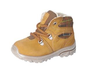 RICOSTA Jungen Stiefel DESSE, Kinder Lauflernschuhe, Weite: Mittel, lose Einlage, Sympatex, Freizeit, schnürschuhe, schnürer, senf/Schoko (760), 26 EU