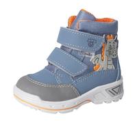 RICOSTA Jungen Stiefel DRAKI, Baby und Kleinkinder Lauflernschuhe, Weite: Mittel, lose Einlage, Sympatex, Booties, Pavone/Nebel (150), 21 EU