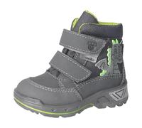 RICOSTA Jungen Stiefel DRAKI, Kinder Lauflernschuhe, Weite: Weit, lose Einlage, Sympatex, Klettstiefel, Booties, Grigio/Carbon (490), 28 EU