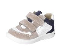 Lauflernschuh PEPINO "Pepino Halbschuhe Leder", Baby, Gr. 27, grau (weiß, grau), Leder, Schuhe Lauflernschuh (71811615-27) weiß, grau