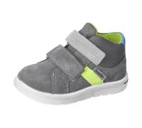 RICOSTA Jungen Stiefel NEMO, Kinder Lauflernschuhe, Weite: Mittel, lose Einlage, Sympatex, Booties, wasserdicht, Klettstiefel, Carbon/grün (490), 27 EU