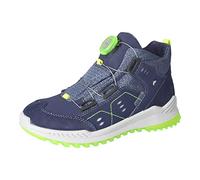RICOSTA Jungen Stiefel Speed,Kinder Boots,lose Einlage,RicostaTEX,BOA,Booties,Schnellverschluss,wasserdicht,Nautic/Jeans (170),35 EU