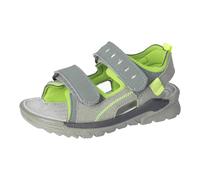 RICOSTA Jungen Stiefel TAJO, Kinder Sandalen, Weite: MITTEL, waschbar, Strandschuhe, schnürstiefel, Booties, Leder, Salbei/Acido (581), 28 EU