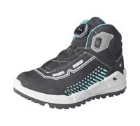 Sneaker RICOSTA "Terra WMS: normal", Mädchen, Gr. 37, bunt (schwarz, türkis), Synthetik, Textil, kontrastfarbene Details, Schuhe Sneaker, Schnürschuh mit Sympatex-Membrane, Größenschablone zum Downloa