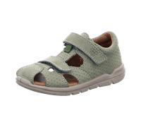 RICOSTA Unisex Kletthalbschuhe KASI, Baby und Kleinkinder Lauflernschuhe, Weite: Mittel, Turnschuhe, Laufschuhe, Klettschuhe, eukalyptus (530), 21 EU