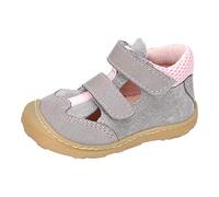 RICOSTA Kinder Low-Top Sneaker EBI von Pepino, Weite: Mittel (WMS), Kinder Kids Maedchen Kinderschuhe toben Spielen,Graphit/Rose,25 EU / 7.5 Child UK
