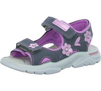 RICOSTA Mädchen Sandalen Carmen, Kinder Sommerschuhe, Freizeitschuhe, offene Schuhe, Strandschuhe, Outdoorsandalen, Graphit/rosada (450), 27 EU