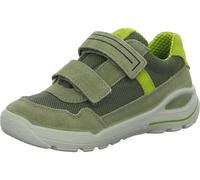 Sneaker RICOSTA "RIDER WMS: Mittel", Kinder, Gr. 28, grau (grau grün), Veloursleder, Textil, sportlich, Schuhe, Freizeitschuh mit Klettverschluss, Größenschablone zum Download (61088106-28) grau grün