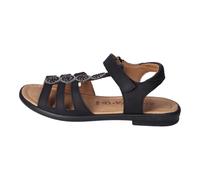 RICOSTA Mädchen Riemchensandalen ANA, Kinder Sandalen, Weite: MITTEL, Sommerschuhe, Freizeitschuhe, offene Schuhe, Strandschuhe, schwarz (090), 36 EU