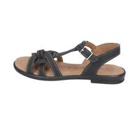 RICOSTA Riemchensandalen BIRTE - rutschfeste Mädchen-Sandalen - Flache Sandalen für Kinder - Echtleder-Sandaletten - Schwarz 090