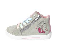 RICOSTA Mädchen High-Top Sneaker IRA, Kinder Boots, Weite: MITTEL, lose Einlage, schnürstiefel, Booties, Leder, eukalyptus (530), 32 EU