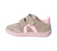 RICOSTA Mädchen Kletthalbschuhe DANI, Kinder Halbschuhe, Weite: Mittel, Barfuß-Schuh, Klettverschluss, Klettschuhe, Sneaker, Tundra/Blush (650), 31 EU