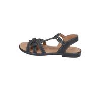 RICOSTA Mädchen Riemchensandalen BIRTE,Kinder Sandalen,WMS:Mittel,Sandaletten,Sommersandalen,bequem,flach,Kids,schwarz (090),37 EU