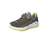 Sneaker RICOSTA "Trailer WMS: normal", Kinder, Gr. 40, schwarz (olivgrün, schwarz), Veloursleder, Textil, kontrastfarbene Details, casual, Schuhe, Klettschuh mit herausnehmbarer Sohle, Größenschablone
