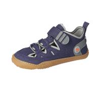 Barfußschuh QNUFFS "Lerche", Jungen, Gr. 28, ozean, eukalyptus, Lederimitat, Textil, kontrastfarbene Details, Schuhe Barfußschuh, Sneaker, Halbschuh, Sneaker mit Namenschild an der Ferse (65832661-28)