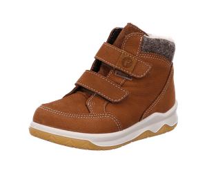Ricosta Luan 6800102270 Curry/Grau (Braun) - Stiefel mit Futter - Kinderschuhe Gefütterte Kinderstiefel Gr. 18 - 42, Braun, leder (daino/walkloden) für Kinder, braun, Größe 35 EU