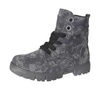 RICOSTA Mädchen Combat Boots Suri, Kinder Stiefeletten, Weite: Mittel, lose Einlage, RicostaTEX, Stiefel, Bootee, Booties, Graphit (450), 33 EU