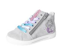 RICOSTA Mädchen High-Top Sneaker IRA, Kinder Boots, Weite: MITTEL, lose Einlage, schnürstiefel, Booties, Leder, Frost (440), 34 EU