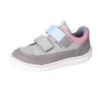 RICOSTA Mädchen Kletthalbschuhe JACO, Kinder Halbschuhe, Weite: MITTEL, RicostaTEX, Barfuß-Schuh,vegan, Graphit/hellgrau/rosa (450), 27 EU