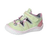 RICOSTA Mädchen Kletthalbschuhe Jerry, Baby und Kleinkinder Lauflernschuhe, Weite: Mittel, waschbar,vegan, Avocado/Graphit/pink (520), 21 EU