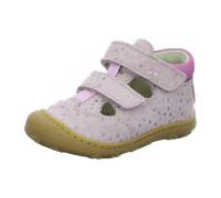 Ricosta Lauflernschuh PEPINO Ebi WMS mittel – Baby Gr. 23, Rosa metallic, Glitzer, Klett