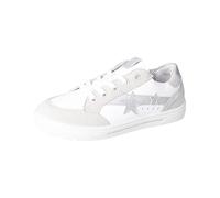 RICOSTA Mädchen Low-Top Sneaker ILARA,Kinder Halbschuhe,WMS:Mittel,lose Einlage,Turnschuhe,Laufschuhe,schnürschuhe,Stein/Weiss/Silber (810),39 EU
