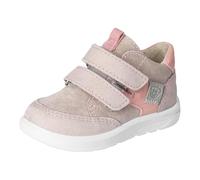 RICOSTA Mädchen Low-Top Sneaker Kito, Kinder Lauflernschuhe, Weite: SCHMAL, lose Einlage, Sympatex, Klettstiefel, Booties, Tundra/rosa (650), 24 EU