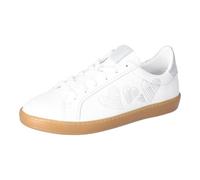 RICOSTA Mädchen Low-Top Sneaker Paris, Kinder Halbschuhe, lose Einlage, Freizeit, straßenschuhe, Strassenschuhe, Weiss/Silber/Herzen (810), 32 EU
