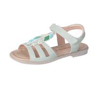 RICOSTA Mädchen Riemchensandalen Amelie, Kinder Sandalen, Weite: Mittel, flach, Sommerschuhe, Freizeitschuhe, offene Schuhe, eukalyptus (530), 36 EU