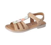 RICOSTA Mädchen Riemchensandalen ANA, Kinder Sandalen, Weite: MITTEL, offene Schuhe, Strandschuhe, Sandaletten, Sommersandalen, flach, beige (620), 34 EU