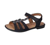 Ricosta Mädchen Riemchensandalen ANA – Weite Mittel, flach, bequem – Schwarz Größe 32