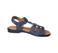 RICOSTA Mädchen Riemchensandalen ANA, Kinder Sandalen, Weite: Mittel, bequem, flach, sommerschuhe, freizeitschuhe, offene schuhe, nautic (170), 42 EU