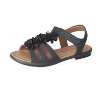 RICOSTA Mädchen Riemchensandalen Aurora, Kinder Sandalen, Weite: MITTEL, Freizeitschuhe, offene Schuhe, Strandschuhe, Sandaletten, schwarz (090), 36 EU