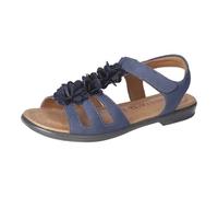 RICOSTA Mädchen Riemchensandalen Aurora, Kinder Sandalen, Weite: MITTEL, offene Schuhe, Strandschuhe, Sandaletten, Sommersandalen, Nautic (170), 34 EU