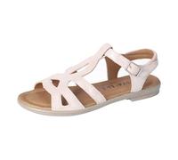 RICOSTA Mädchen Riemchensandalen Becca, Kinder Sandalen, Weite: MITTEL, bequem, flach, Sommerschuhe, Freizeitschuhe, offene Schuhe, Nude (310), 42 EU
