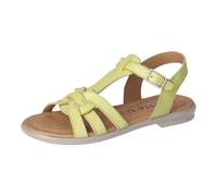 RICOSTA Mädchen Riemchensandalen BIRTE, Kinder Sandalen, Weite: MITTEL, Strandschuhe, Sandaletten, Sommersandalen, bequem, flach, Limoncello (730), 35 EU