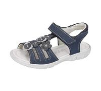 RICOSTA Mädchen Riemchensandalen CHICA, Weite: Schmal (WMS), kinder kinderschuhe toben spielen verspielt detailreich,nautic,27 EU / 9 Child UK