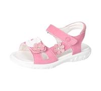 RICOSTA Mädchen Riemchensandalen Cilla, Kinder Sandalen, Weite: MITTEL, bequem, flach, Sommerschuhe, Freizeitschuhe, offene Schuhe, Fleur (330), 35 EU
