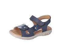 RICOSTA Mädchen Riemchensandalen Cilla, Kinder Sandalen, Weite: Mittel, lammfell-Stiefel, gefüttert, wasserdicht, Sommerschuhe, Nautic (170), 30 EU
