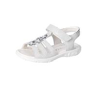 RICOSTA Mädchen Riemchensandalen Cleo,Kinder Sandalen,WMS:Mittel,Sandaletten,Sommersandalen,bequem,flach,Kids,hellgrau (810),29 EU