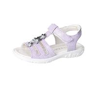 RICOSTA Mädchen Riemchensandalen Cleo,Kinder Sandalen,WMS:Schmal,Kinderschuhe,Sommerschuhe,Freizeitschuhe,offene Schuhe,Flieder (110),25 EU