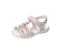 RICOSTA Mädchen Riemchensandalen CLEO, Weite: Mittel (WMS), sandalette sommerschuh sommersandale bequem flach kinder kids toben,nude,33 EU / 1 UK