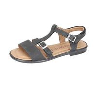 RICOSTA Mädchen Riemchensandalen KALJA, Weite: Mittel (WMS), kinderschuhe spielen verspielt detailreich freizeit leger kids,schwarz,39 EU / 6 UK