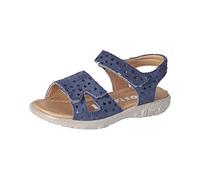 RICOSTA Mädchen Riemchensandalen MONI,Kinder Sandalen,WMS:Mittel,bequem,flach,Kids,Kinderschuhe,Sommerschuhe,offene Schuhe,Nautic (170),29 EU
