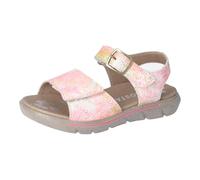 RICOSTA Mädchen Riemchensandalen Samira, Kinder Sandalen, Weite: MITTEL, Strandschuhe, Sandaletten, Sommersandalen, bequem, flach, neonpink (331), 25 EU