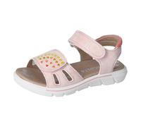 RICOSTA Mädchen Riemchensandalen Sarah, Kinder Sandalen, Weite: MITTEL, Sommersandalen, bequem, flach, Sommerschuhe, Freizeitschuhe, Nude (310), 29 EU