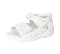 RICOSTA Mädchen Riemchensandalen Taya, Baby und Kleinkinder Lauflernschuhe, Weite: MITTEL, Sommerschuhe, Freizeitschuhe, Bianco (830), 22 EU