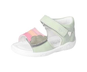 RICOSTA Mädchen Riemchensandalen TIA, Kinder Lauflernschuhe, Weite: MITTEL, Strandschuhe, Sandaletten, Sommersandalen, bequem, Avocado (520), 26 EU