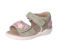 RICOSTA Mädchen Riemchensandalen Tildi, Baby und Kleinkinder Lauflernschuhe, Weite: MITTEL, Sandaletten, Sommersandalen, flach, eukalyptus (531), 22 EU